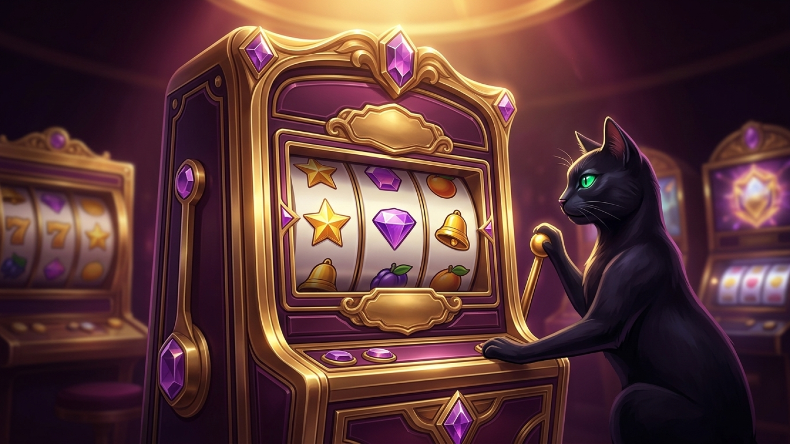 Rolling Slots Casino: Illustrativ scen; Betyg: 9.4/10; Licens: Curacao Gaming Control Board